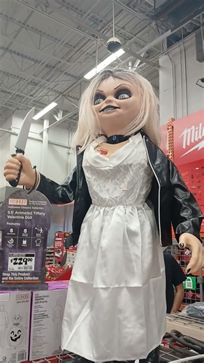 Home Depot Chucky and Tiffany Halloween Props 2025
