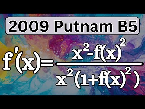 A differential equation from the famous Putnam exam.
