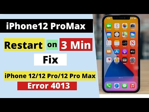 Fix iPhone 12/12Pro/12Pro Max keeps restarting after 2-3 minutes fixed.