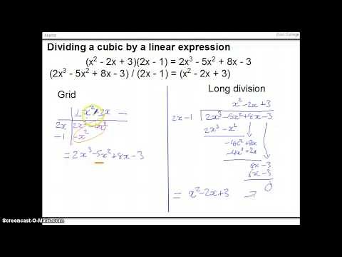 Grid Method for Division of Polynomials