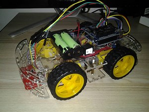 โปรเจค หุ่นยนต์เดินตามเส้น 4WD 3 เซ็นเซอร์ CTRT5000