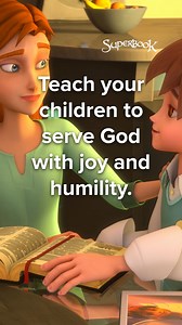 73K views · 6.1K reactions | We can teach children to serve God wholeheartedly by... ❤️ sharing Bible stories and verses about obeying God  being a good example to them  bringing them to church activities . . . . . SUPERBOOK Bringing Bible Stories and Jesus' love to kids everywhere Series + App + Academy + Outreach | Superbook | Facebook