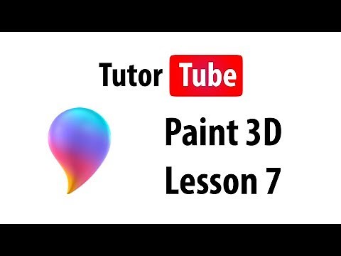 Paint 3D Tutorial - Lesson 7 - Drawing 3D