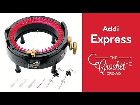 How to Knit using Addi Express Round Knitting | The Crochet Crowd