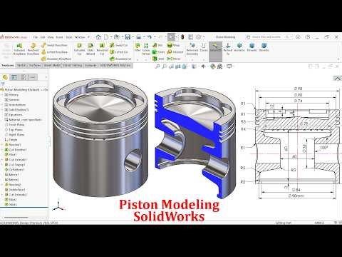 Piston Modeling in SolidWorks