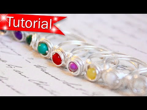 TUTORIAL - How to Make Wire Wrapped Rings - So... EASY