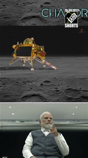 ISRO Chief Somanath explains successful landing of Chandrayaan-3 through visual effects to PM Modi