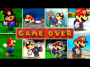 Evolution of Mario Paper Death & Game Over Screens!
