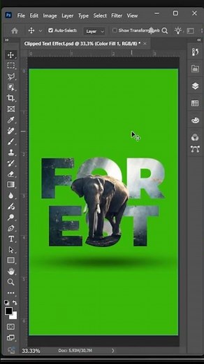 Clipped Text Effect in Premiere Pro
