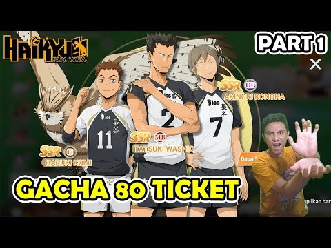 FIRST GACHA FOR TEAM FUKURODANI!! WANT TO GET HARUKI KOMI - HAIKYU FLY HIGH