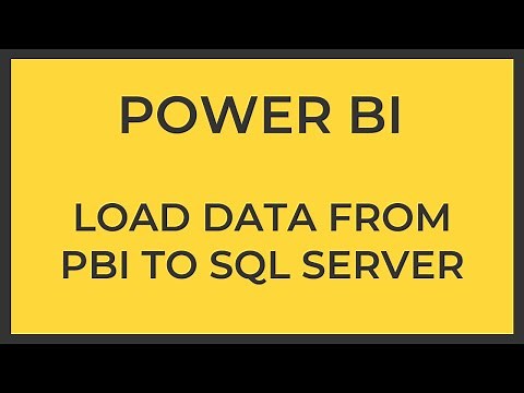 How To Load Data from Power BI into SQL Server | Power BI