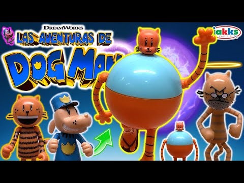 Las Aventuras de DOG MAN - Colección de Figuras SERIE 2 (2025) - Pack ROBOGATO y ABUELO - TOY SHOTS