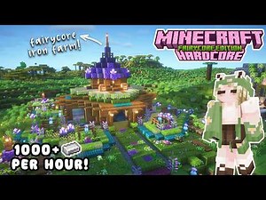 Building an Aesthetic Iron Golem Farm in Minecraft 1.21.10! 💗