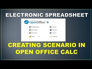 Electronic Spreadsheet ( Creating Scenario in Open Office Calc) CBSE IT 402 Code