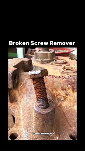 AI Clips • Funny Clips on Instagram: "The post features a 36-second video tutorial on extracting a rusted, broken bolt from metal using pliers to remove the head, drilling a pilot hole, grinding debris, and inserting a reverse-threaded screw extractor for removal. Shared by @Lifef1x , an account dedicated to DIY fixes, it has quickly amassed 112,000 views and 1,177 likes since posting on 5 January 2026, underscoring the appeal of accessible mechanical hacks. Thread replies mix endorsement of the