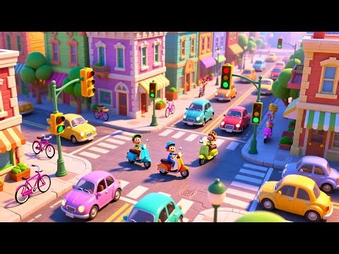 Learning Roads and Signs | Nursery Rhymes for Kids | Baby Songs and Traffic Learning Video