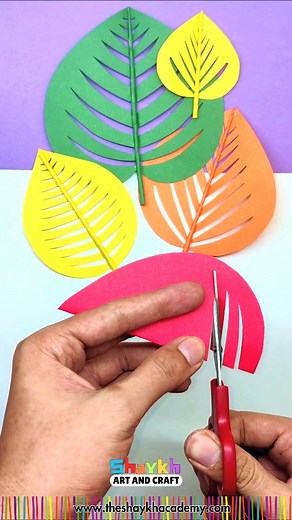 🍁🎨 Let’s Make a Beautiful & Colourful Leaf Cutting Art! ✂️🌈 | DIY Paper Leaf Craft 💖✨ Bring nature to your art table with this fun and creative Leaf Cutting Art! 🍃💚 This simple and colourful craft helps kids learn shapes, colours, and scissor skills while creating beautiful paper leaves that look amazing on walls, cards, or decorations! 🌟 In this reel, you’ll learn step by step how to cut and design colourful leaves 🍂 using craft paper — perfect for kids, beginners, and anyone who loves 