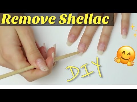 HOW TO REMOVE SHELLAC AT HOME!! DIY