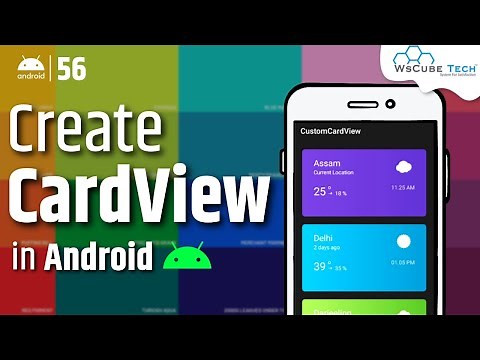 Create Custom CardView in Android Studio | Android CardView Tutorial