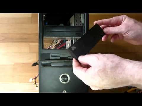 Installing a DVD player in a computer
