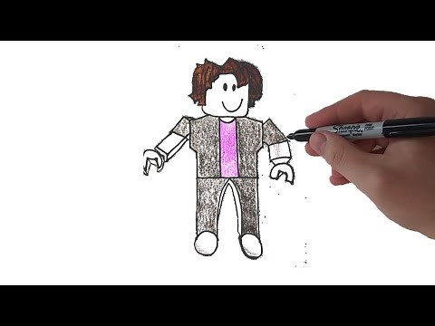 HOW TO DRAW ROBLOX | EASY STEP BY STEP