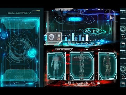 Hi Tech Jarvis phone OS (Total Launcher 3D customization, Jarvis sounds, Hi Tech live backgrounds)