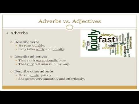 Using Adverbs Correctly
