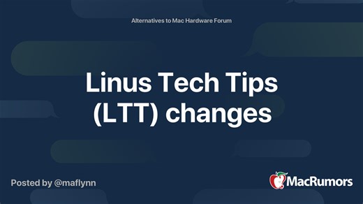 Linus Tech Tips (LTT) changes