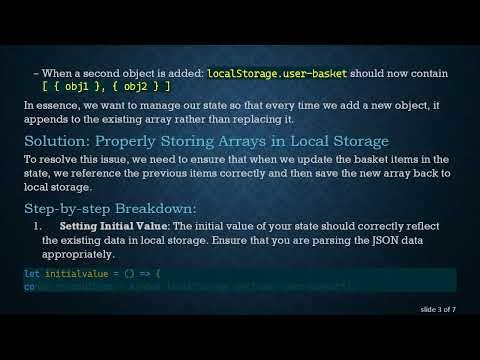 How to Store Arrays of Objects in Local Storage Using React Hooks