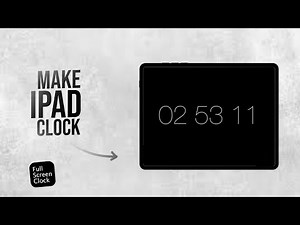 How to Make iPad a Clock (tutorial)