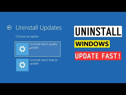 Uninstall Latest Windows Update (Quality & Feature Update Fix)