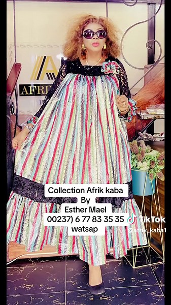 Esther Mael's Collection Afrik Kaba: Cameroonian Fashion Model Showcase