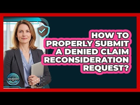How To Properly Submit A Denied Claim Reconsideration Request?