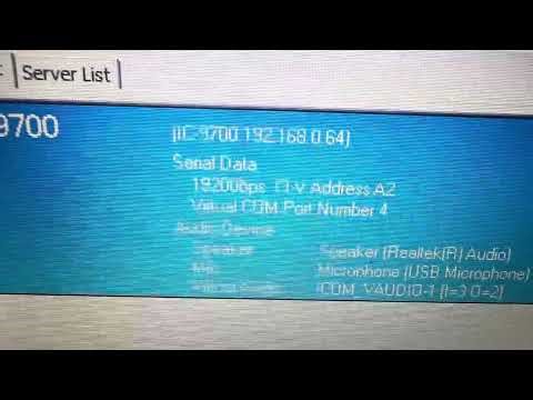 Demonstrating the Icom 9700 with the RS BA 1 version 2 Remote control software.