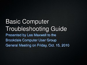PPT - Basic Computer Troubleshooting Guide PowerPoint Presentation, free download - ID:3813796