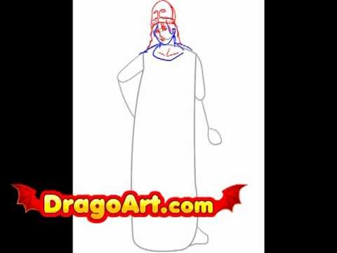How to draw Athena, step by step