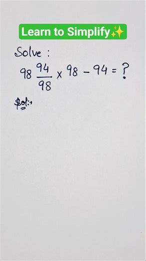 Solve Complex Simplification Easily 🔥 | Step-by-Step Method | Infinity by Vishali #simplification