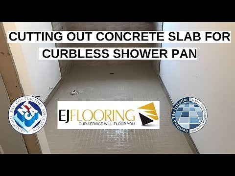 Easily Install Curbless Shower In Existing Concrete Slab