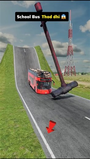 School Bus Thod dhi 😱 #shorts #gaming #automobile #cartoon #games #gta #btsarmy #unfrezzmyaccount