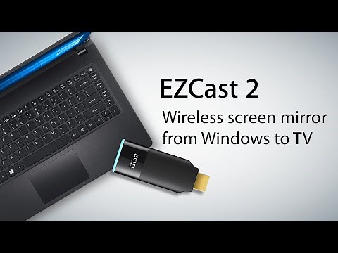 Wireless screen mirroring from Windows laptop to TV