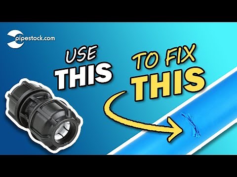 How to repair damaged pipe with a slip coupling