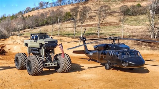 Heavy D finishes building Blackhawk and flies it home