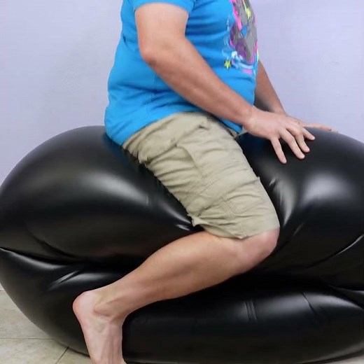 Riding the Polymurr Ring Inflatable Toy