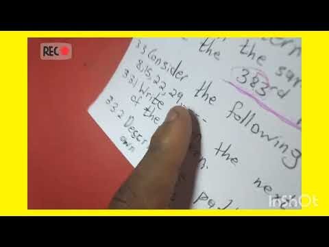 Number patterns |Continuing of Part 1