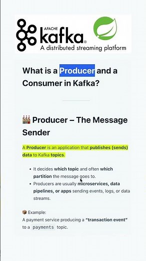 What is a Producer and a Consumer in Kafka?