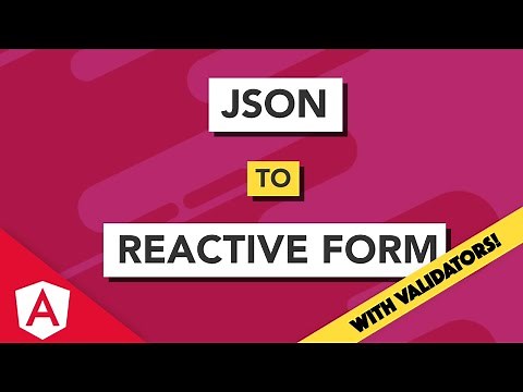 Create a Dynamic Reactive Angular Form with JSON