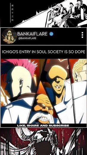 Ichigo's entry in Soul society 🔥 | Bleach best moments| #bleachedit #bleach #anime