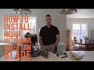 Ridgid Miter Saw Blade Install