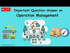 LIVE | Important Question-Answer on Operation Management #operationmanagement #live #management