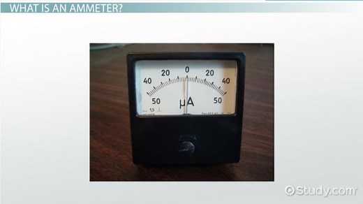 Ammeter | Definition, Function & Measure